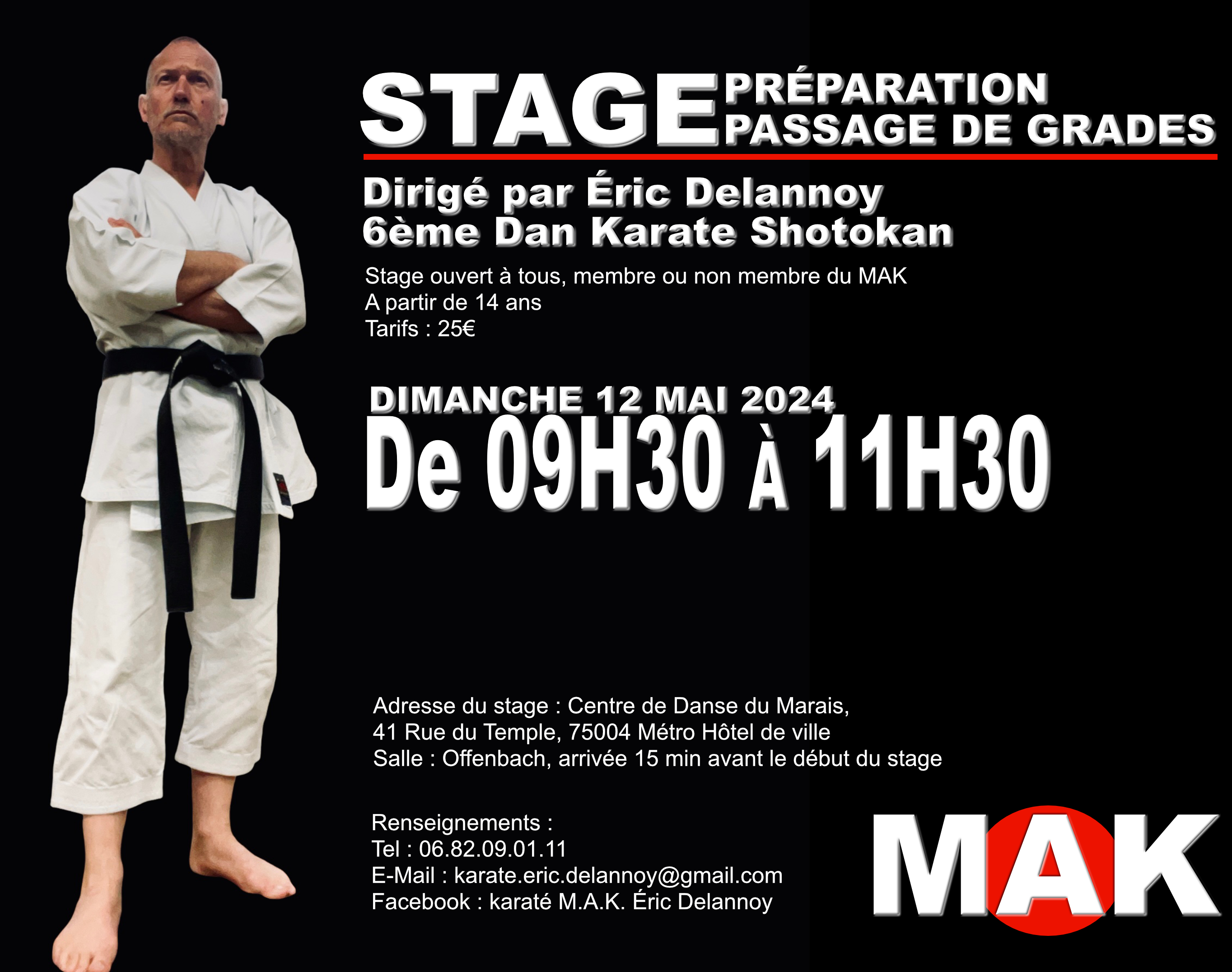 Stage Karate preparation passage de grades